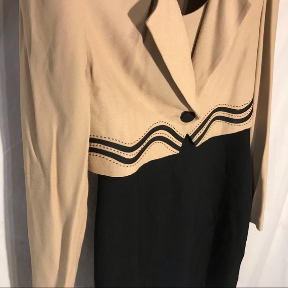 Vintage Striped Blazer Suit Cropped Jacket 1980s - Picture 2 of 11